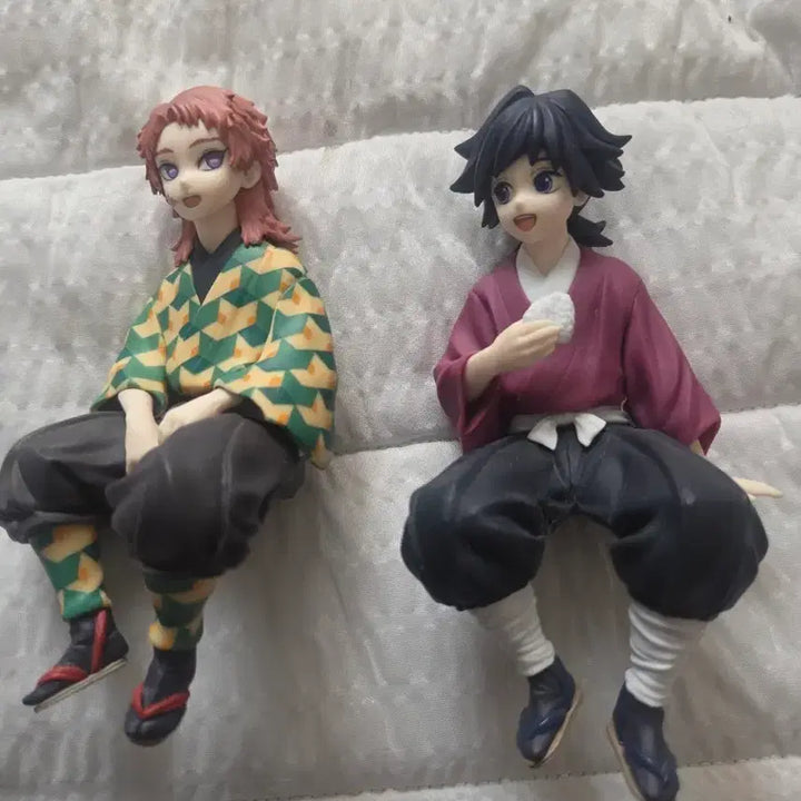 [BUNJANG] Sega Kimetsu no Yaiba Sabito &amp; Giyu Childhood Noodles Stopper Figure (Opened) / 귀멸의칼날 사비토 &amp; 기유 유년기 세가 누들스토퍼 개봉양품판매합니다