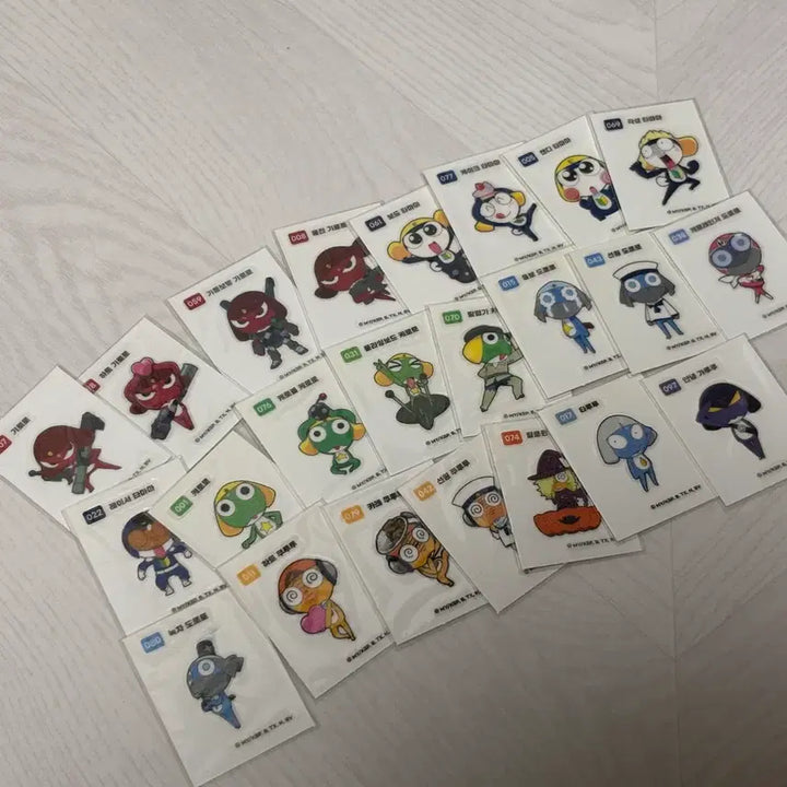 [BUNJANG] Keroro Sticker 23-Piece Bundle Set / (오늘만이가격) 케로로 띠부씰 23종 일괄