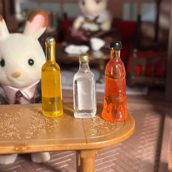 [BUNJANG] Miniature Beer &amp; Whiskey Bottle Set (3 Types) / 미니어처 맥주 위스키 술병 3종 세트
