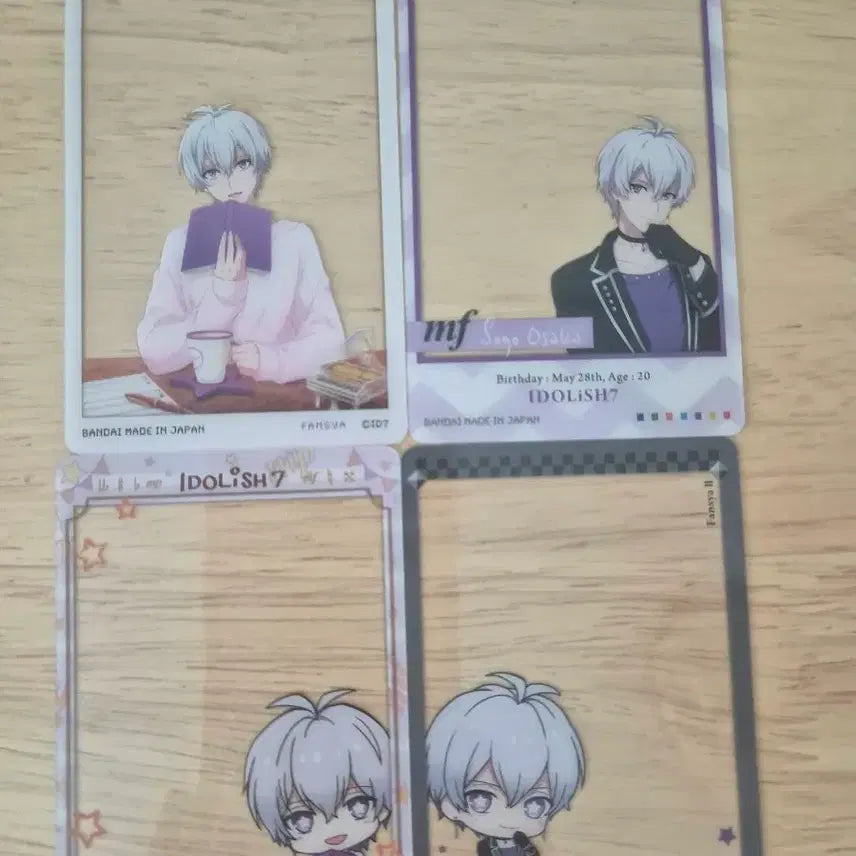 [BUNJANG] Idolish7 Sogo Transparent Photocard Bundle Set / 아이돌리쉬7 아이나나 소고 투명 포토카드 일괄