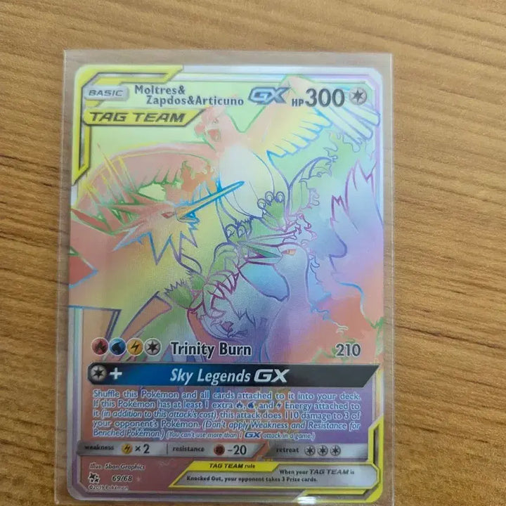 [BUNJANG] Pokemon Card Tag Team Moltres &amp; Zapdos HR - North American Edition / 포켓몬카드 태그팀 썬더 파이어 프리져 HR 북미판