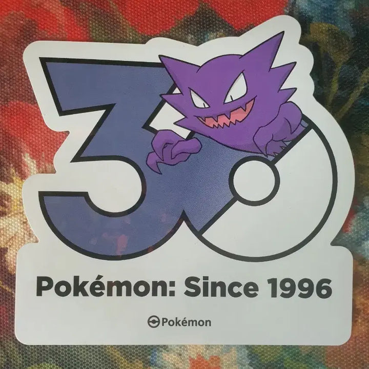 [BUNJANG] Pokemon 30th Anniversary Logo Sticker Phantom / 포켓몬 30주년 로고 스티커 팬텀 고우스트