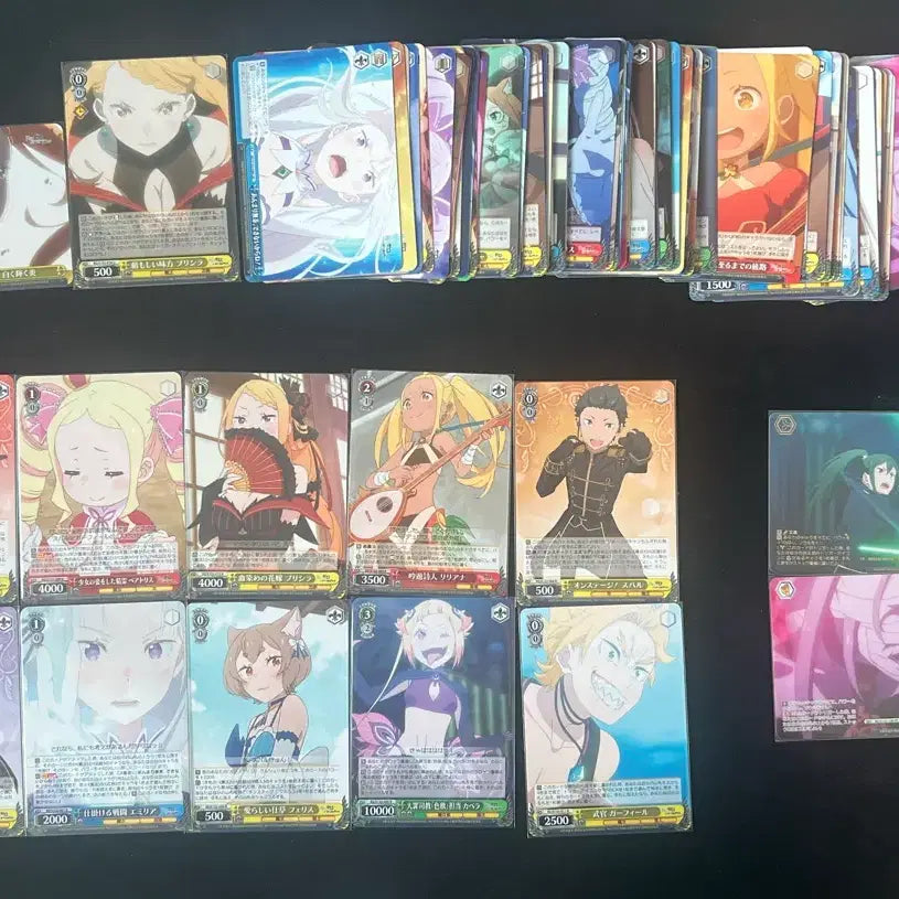 [BUNJANG] Weiss Schwarz Re:Zero Season 3 Opened Normal Tower &amp; R/PR Parts Bundle / 바이스 Re:제로 3기 개봉분 노말 타워 및 R/PR 파츠 일괄 판매합니다.