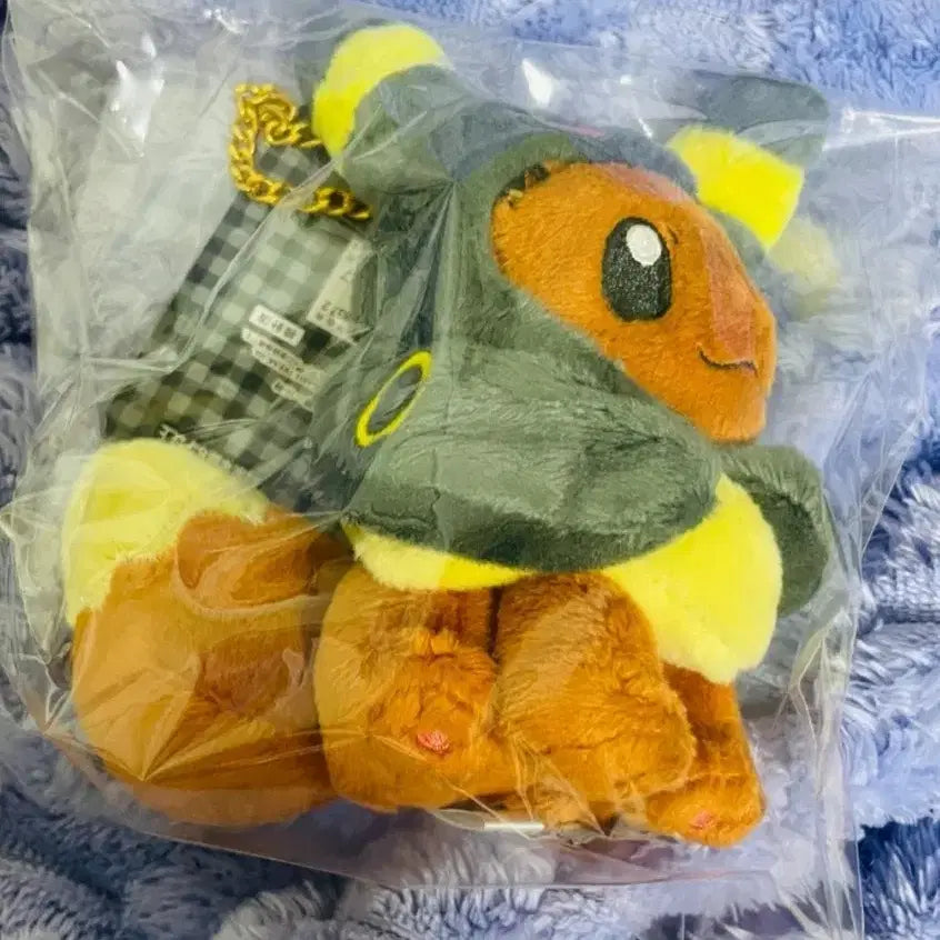 [BUNJANG] Pokemon Umbreon Poncho Mascot Plush Doll / 포켓몬 블래키 판초 이브이 마스코트 인형