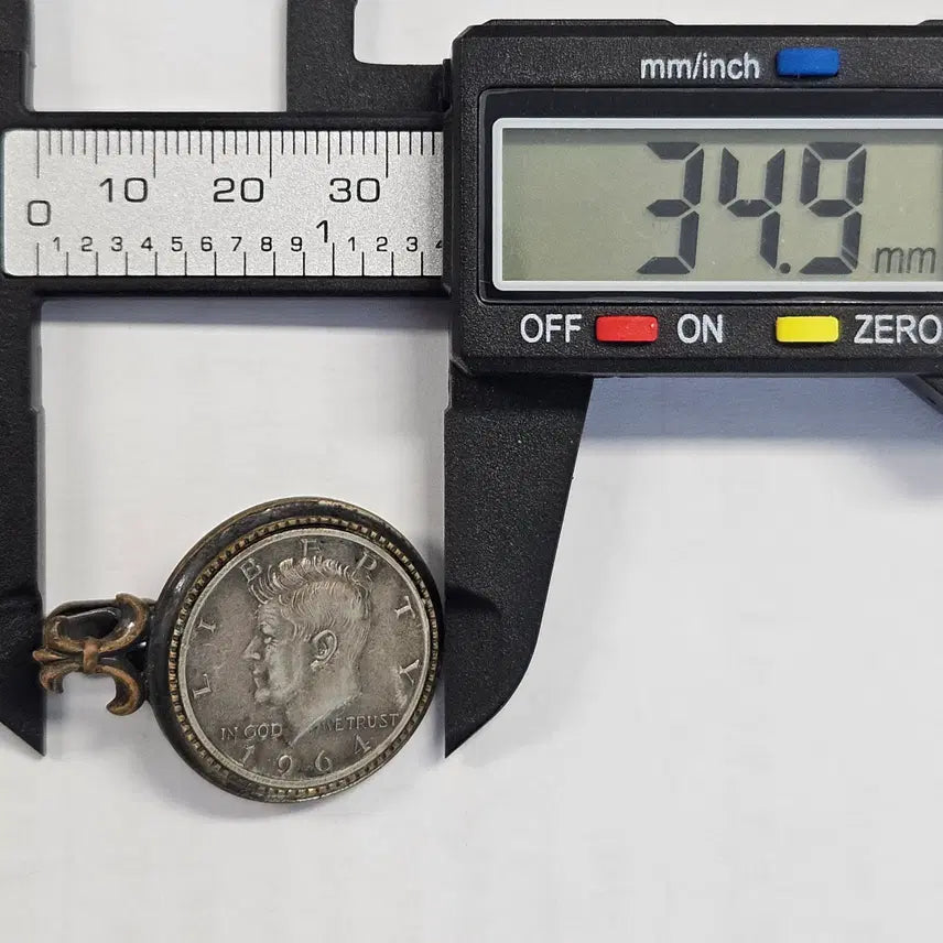 [BUNJANG] 1964 Kennedy Half Dollar Tie Pin K-199 Vintage / [빈티지] 1964 케네디 넥타이핀 K-199