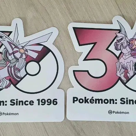 [BUNJANG] Pokemon 30th Anniversary Logo Sticker Pearlygia / 포켓몬 30주년 로고 스티커 펄기아