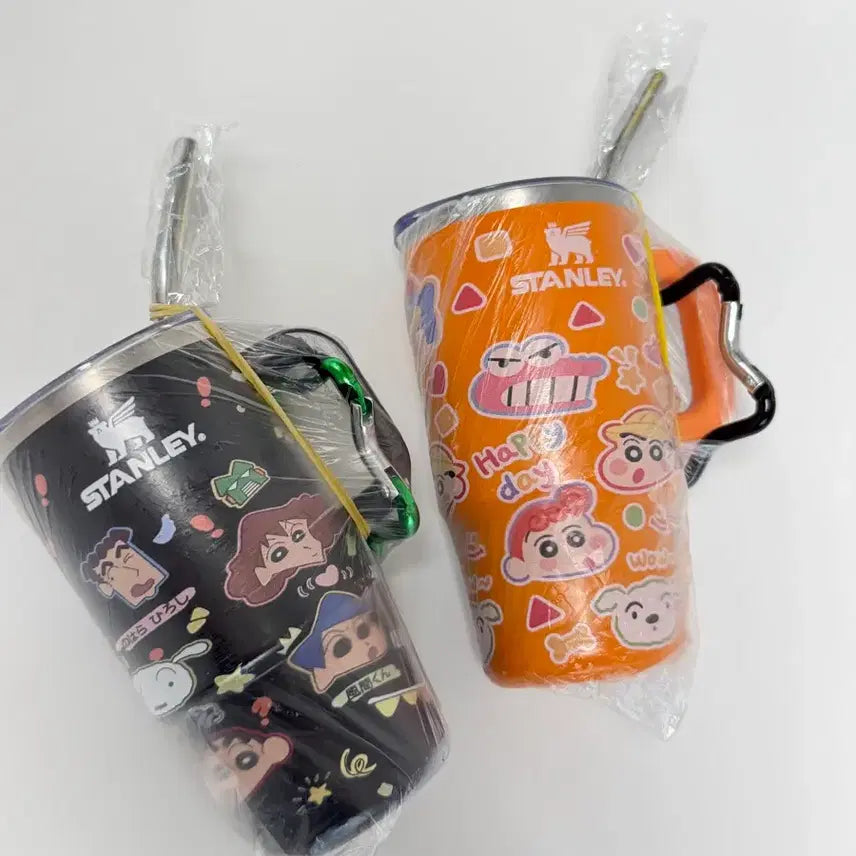 [BUNJANG] Stanley Crayon Shin-chan Mini Tumbler Keychain Set / 스탠리 짱구 미니 텀블러 키링 세트