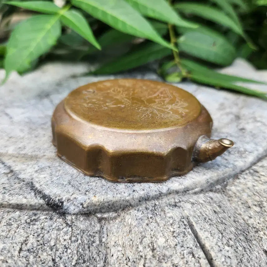 [BUNJANG] Yeongbojae Brass Octagonal Inkstone / 황동 능형 8각연적 .영보재