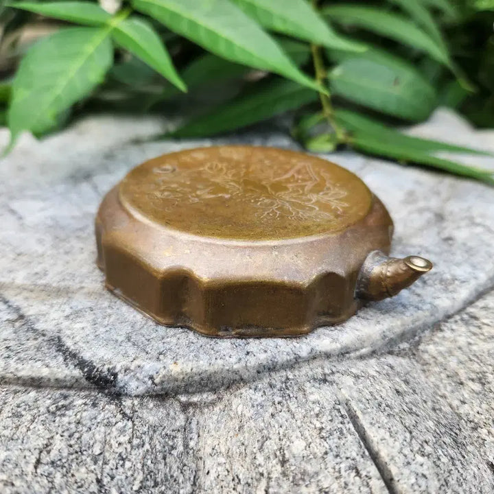 [BUNJANG] Yeongbojae Brass Octagonal Inkstone / 황동 능형 8각연적 .영보재