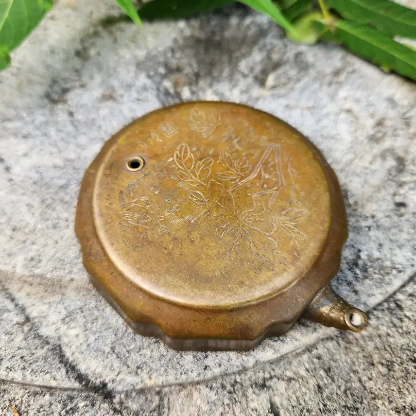 [BUNJANG] Yeongbojae Brass Octagonal Inkstone / 황동 능형 8각연적 .영보재