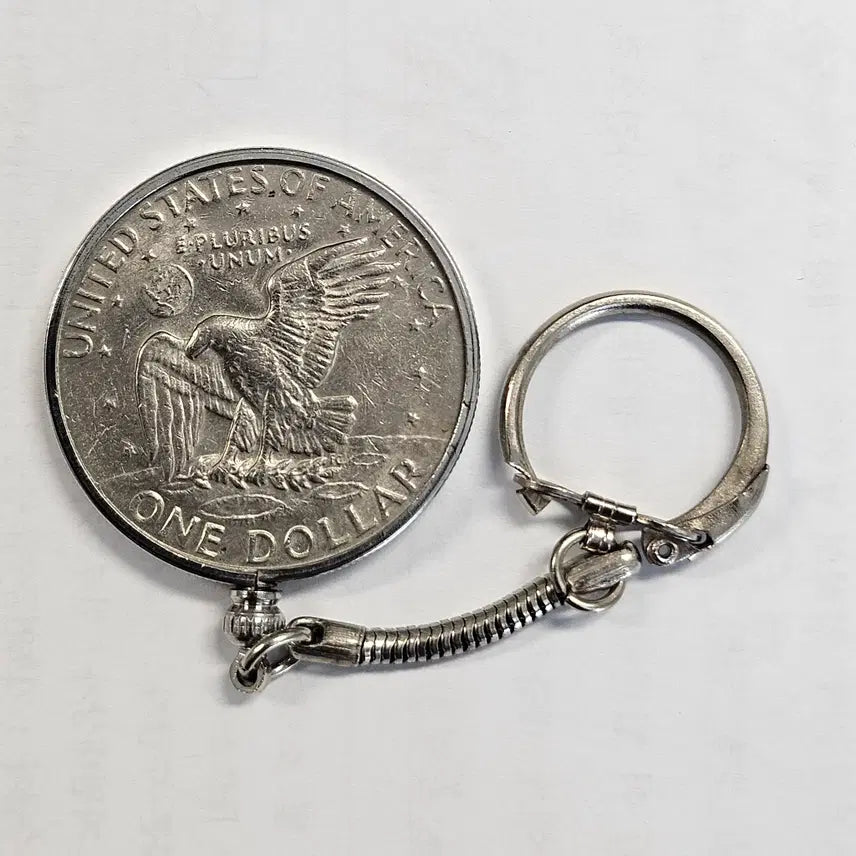 [BUNJANG] Eisenhower Dollar Coin Keychain (1978) / 미국 아이젠하워 1달러 열쇠고리 키링 K200