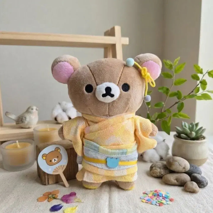 [BUNJANG] Rilakkuma Yukata Doll Keychain / 유카타 리락쿠마 인형 키링