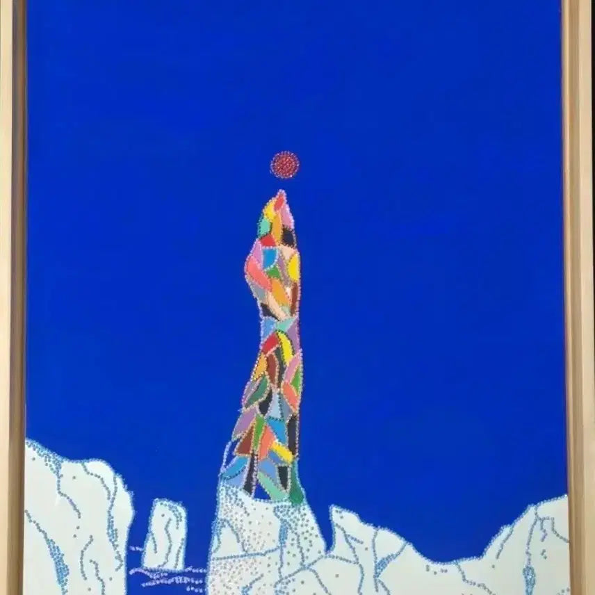 [BUNJANG] Heo Sung-ae "Chotdaebawi Rock (East Sea)" Oil Painting (Size 10) / 허성애-동해 촛대바위(10호)/신작/보증서