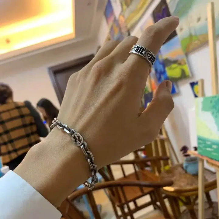 [BUNJANG] Gucci Interlocking G Chain Bracelet Size 18 / 구찌 인터로킹 G 체인 팔찌 18