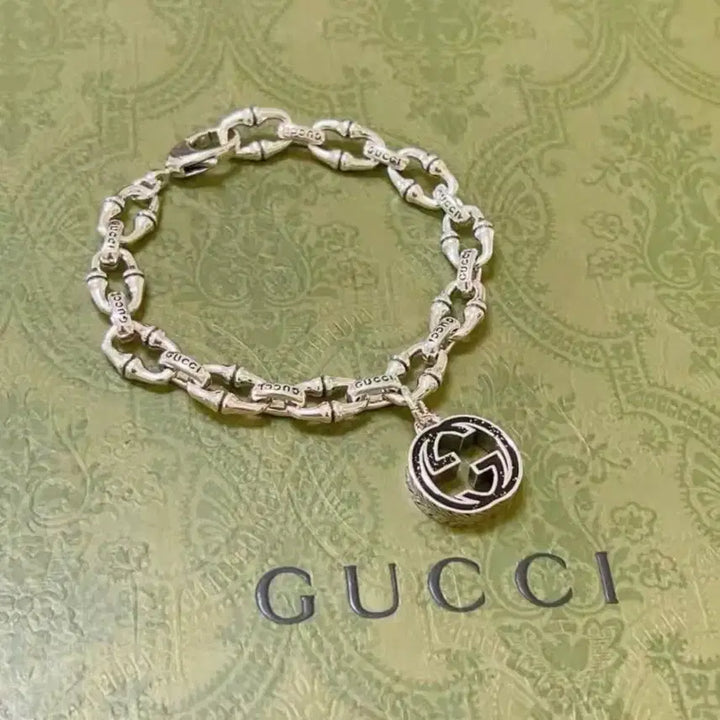 [BUNJANG] Gucci Silver Bamboo Bracelet Size 18 / 구찌 실버 대나무 팔찌 18