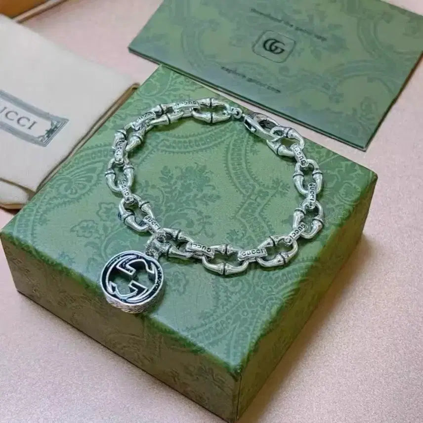 [BUNJANG] Gucci Silver Bamboo Bracelet Size 18 / 구찌 실버 대나무 팔찌 18