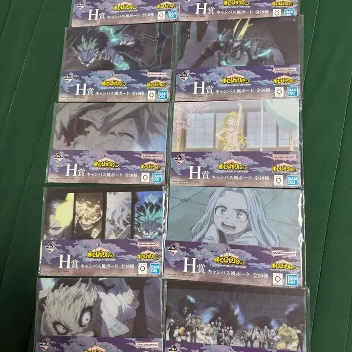 [BUNJANG] My Hero Academia Ichiban Kuji Prize H Canvas Board Set (10 Types) / (풀세트(10종)) 나히아 언제까지나 제일복권 H상 캔버스보드 일괄