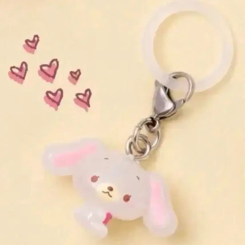 [BUNJANG] Sanrio Yuruto Mejirushi Sugarbunnies Shirousa Charm / 산리오 유루토 메지루시 슈가바니즈 *시로우사