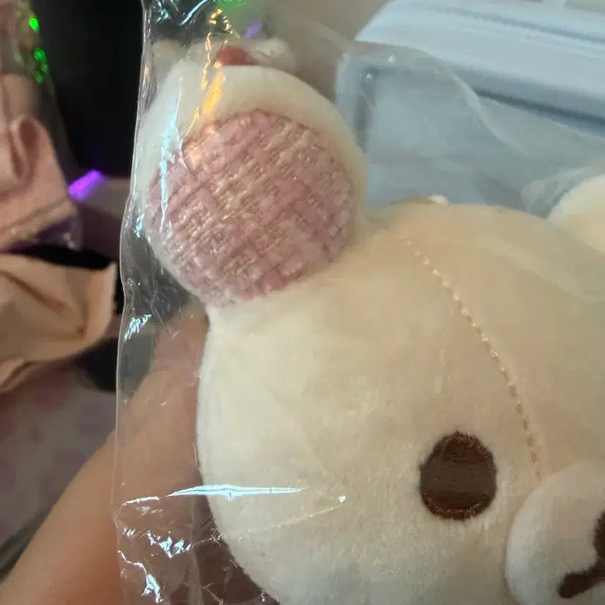 [BUNJANG] Pink Tweed Coraruk Mako Bag Charm / 트위트 핑크 코리락 마코