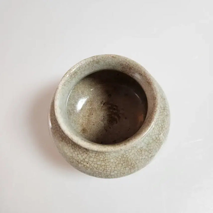 [BUNJANG] Joseon Dynasty Celadon Porcelain Jar / 골동품 조선시대 후기 고태미 좋은 조선백자호