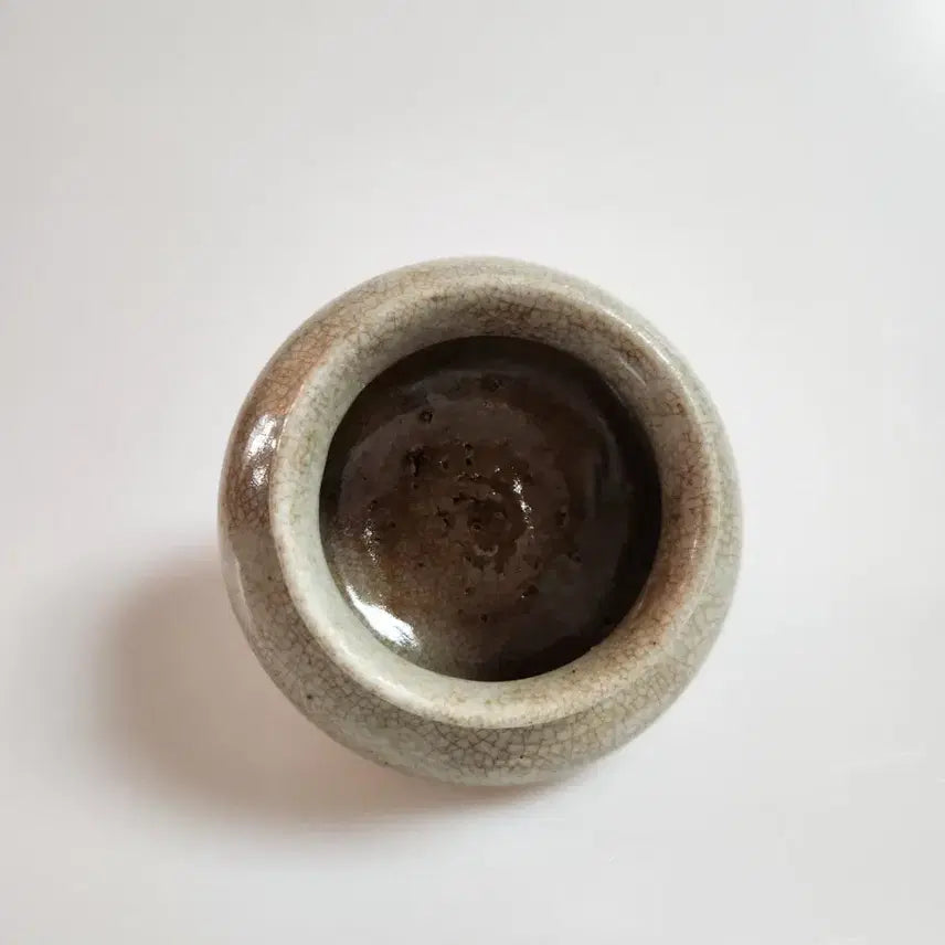 [BUNJANG] Joseon Dynasty Celadon Porcelain Jar / 골동품 조선시대 후기 고태미 좋은 조선백자호
