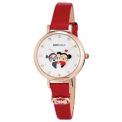 [BUNJANG] Puca Mini Gold Wristwatch / 뿌까 미니골드 손목시계