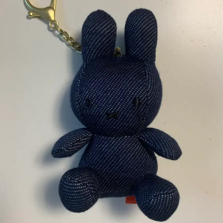 [BUNJANG] Miffy Denim Plush Keychain / 미피 데님 인형 키링