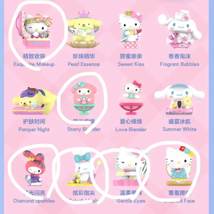 [BUNJANG] Pop Mart Sanrio Beauty Box Figures Set / 팝마트 산리오 뷰티박스 피규어 6종 일괄