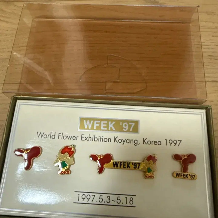 [BUNJANG] 1997 Goyang World Flower Exposition Commemorative Badge Set / 세계 고양 꽃 박람회 1997년 골동품 뱃지 고전 코엑스
