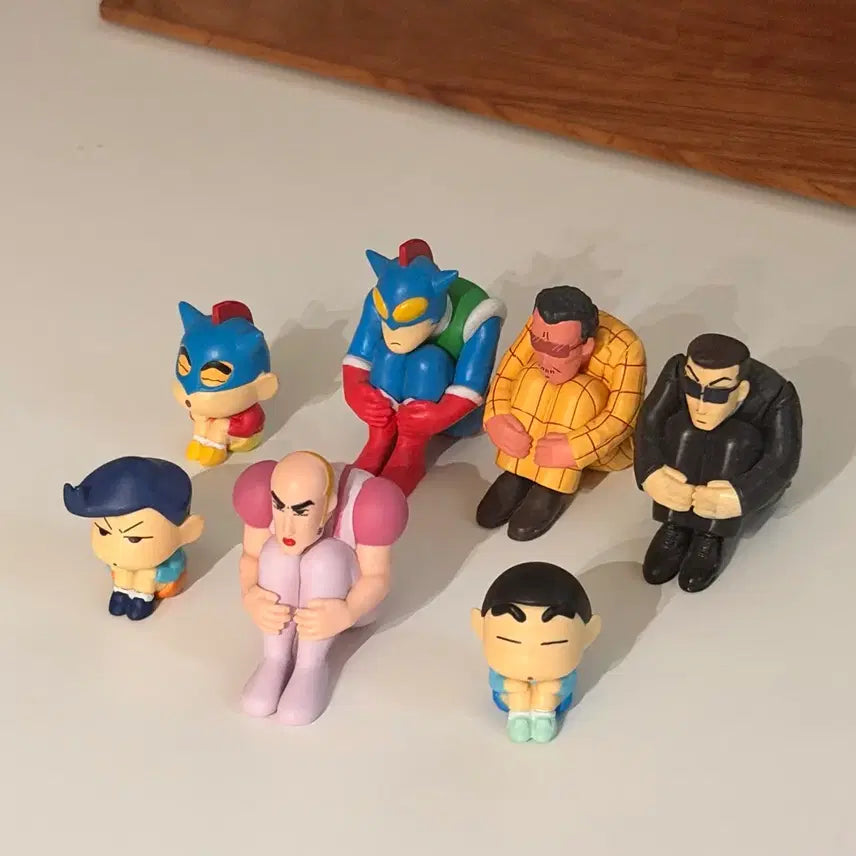 [BUNJANG] Crayon Shin-chan 7-Piece Figure Set / 짱구 언제오려나 피규어 7개 일괄