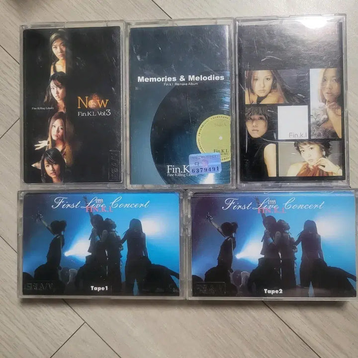 [BUNJANG] Fin.K.L 3rd &amp; 4th Album Remake Cassette Tape Bundle / 핑클 fin.k.l 3,4집 Remake 앨범 / 1999 First Live Concert 카세트 테이프