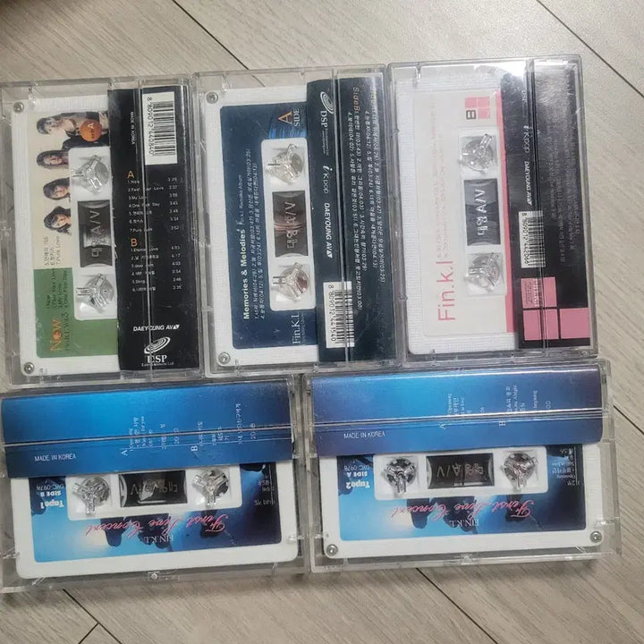 [BUNJANG] Fin.K.L 3rd &amp; 4th Album Remake Cassette Tape Bundle / 핑클 fin.k.l 3,4집 Remake 앨범 / 1999 First Live Concert 카세트 테이프