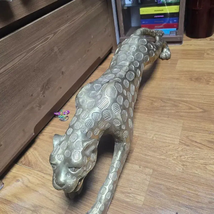 [BUNJANG] Large Brass Leopard Statue / 대형 황동 표범 조각상