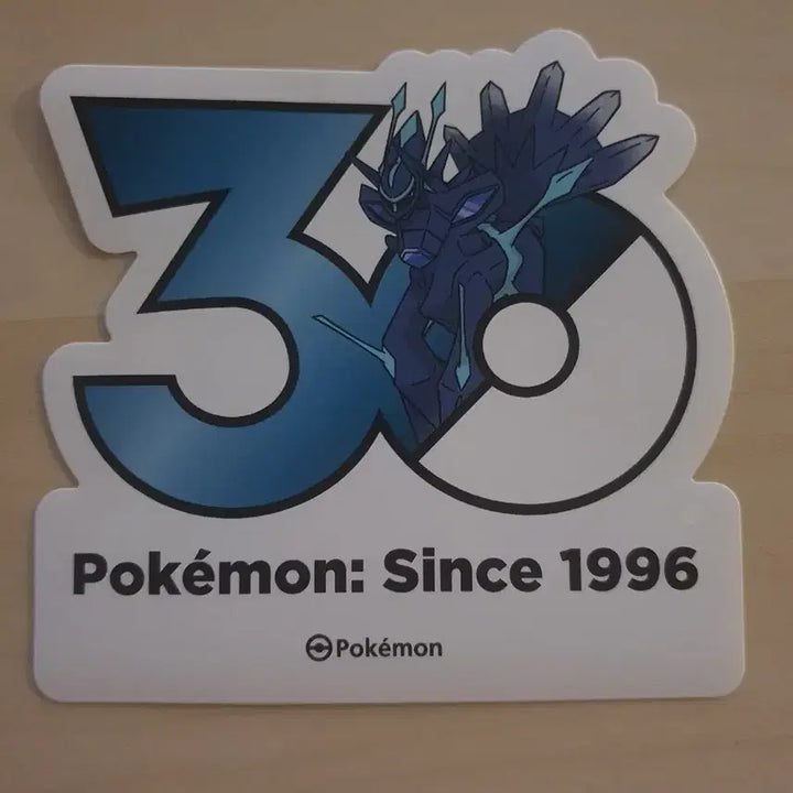 [BUNJANG] Pokemon 30th Anniversary Logo Sticker Dialga (Set of 2) / 포켓몬 30주년 로고 스티커 디아루가 2종