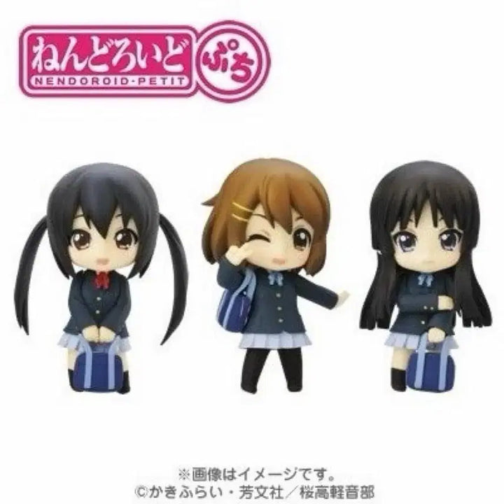 [BUNJANG] K-ON! Lawson Nendoroid Puchi Figure Azusa, Yui, Mio (Sealed) / (미개봉)케이온 로손 넨도로이드 푸치 피규어 아즈사유이 미오