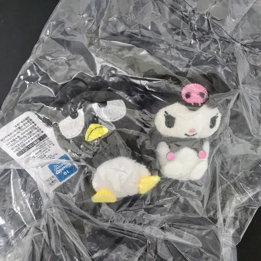 [BUNJANG] Sanrio Badtz-Maru &amp; Kuromi Mini Mascot Plush Set / 산리오 배드 바츠마루 쿠로미 미니 마스코트 누이