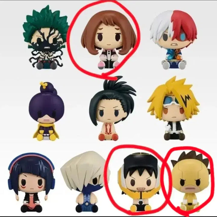 [BUNJANG] My Hero Academia Chokonokko F Prize Uraraka, Sero, Sato Figure Set / 나히아 초코노코 F상 우라라카 세로한타 사토 I상 덤