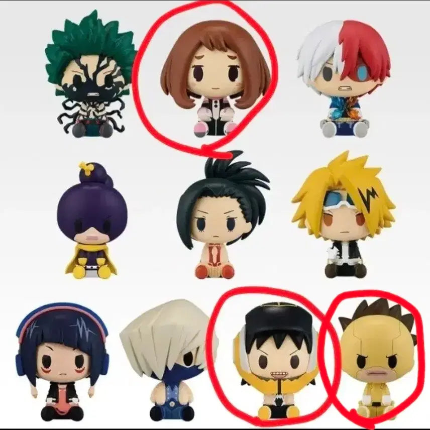 [BUNJANG] My Hero Academia Chokonokko F Prize Uraraka, Sero, Sato Figure Set / 나히아 초코노코 F상 우라라카 세로한타 사토 I상 덤