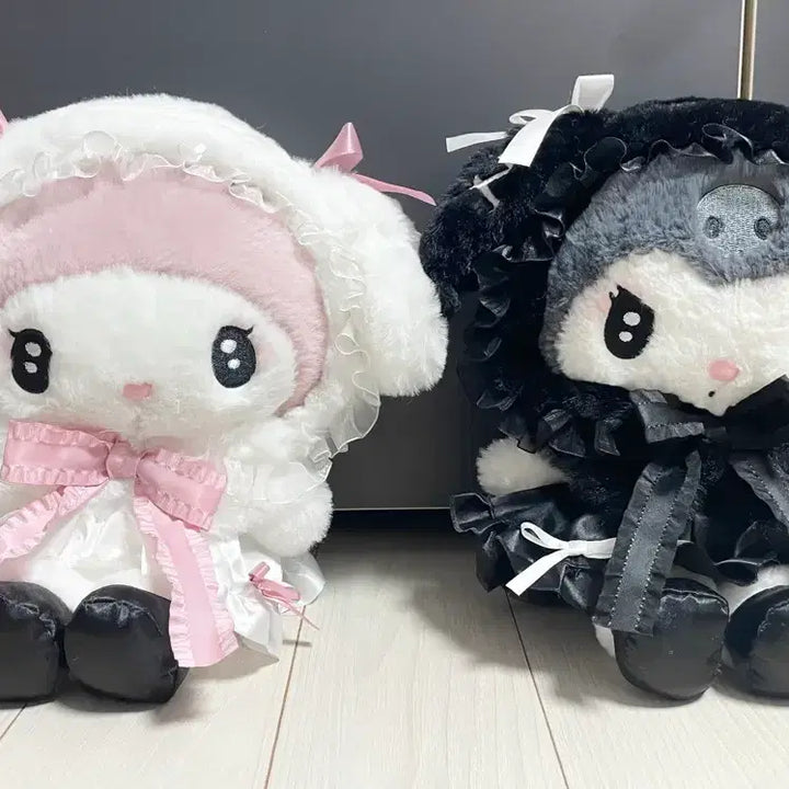 [BUNJANG] Sanrio My Melody Kuromi Merokuro 3rd Edition Plush Set / 산리오 마이멜로디 쿠로미 메로쿠로 3탄 인형