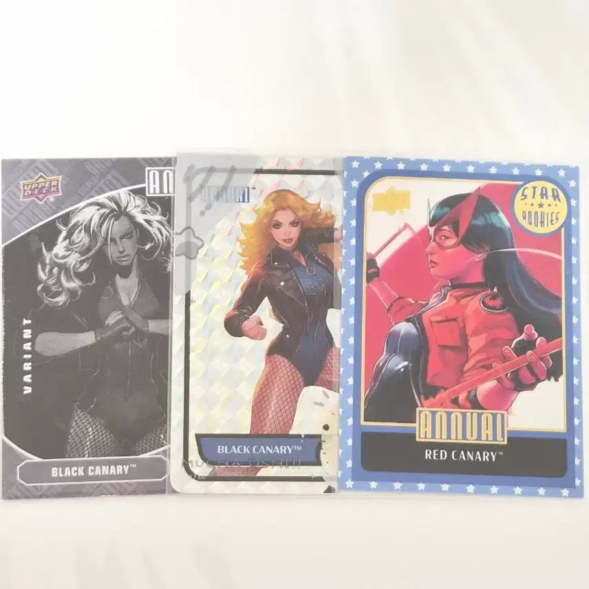 [BUNJANG] DC Comics Upper Deck Black Canary + Red Canary Bundle Set / DC코믹스 어퍼덱 블랙카나리+레드카나리 일괄