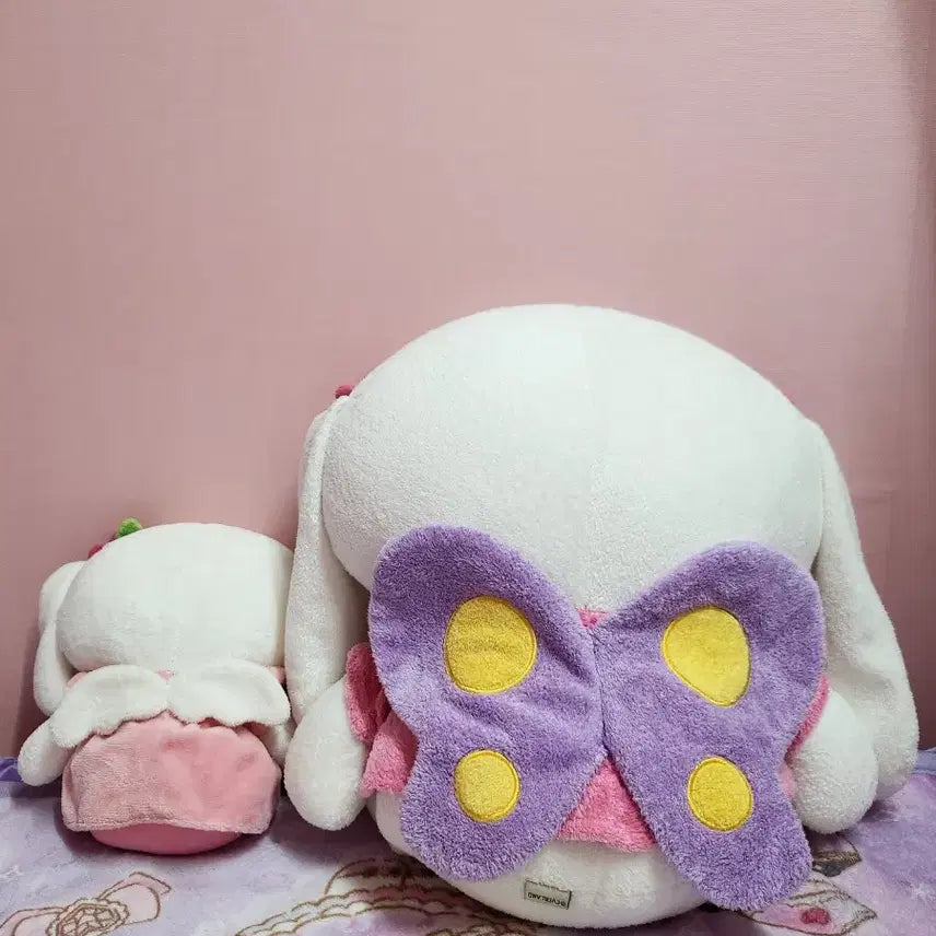[BUNJANG] Everland Vintage Angel/Butterfly Wing Mangmang Doll Set / 일괄) 고전 빈티지 에버랜드 종일권 망망 망망이 나비 드레스 인형 키티스트랩