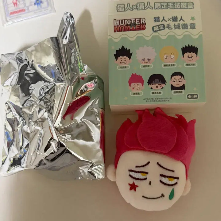 [BUNJANG] Hunter x Hunter Hisoka Shanghai Joycity Badge Plush Keychain / 헌터헌터 상하이 조이시티 히소카 뱃지 인형 키링