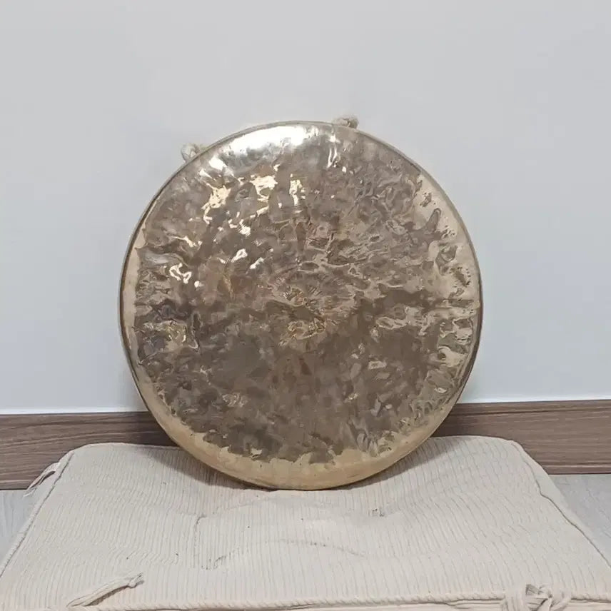 [BUNJANG] Kim Mun-ik Crafted Bangjja Jing (Gong) / 방짜징 팝니다 (무속 사물 장구 꽹과리 풍물 골동품)