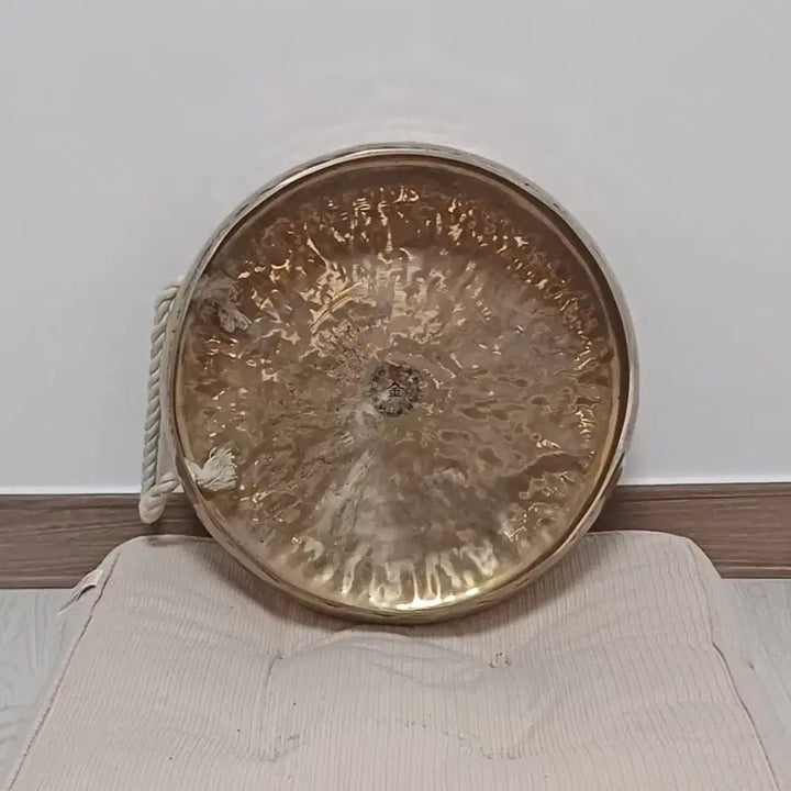 [BUNJANG] Kim Mun-ik Crafted Bangjja Jing (Gong) / 방짜징 팝니다 (무속 사물 장구 꽹과리 풍물 골동품)