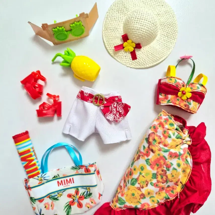 [BUNJANG] 1/6 Scale Doll Hawaii Mimi Default Outfit Set / 1/6 스케일 인형(육일돌) 하와이 미미 디폴 의상