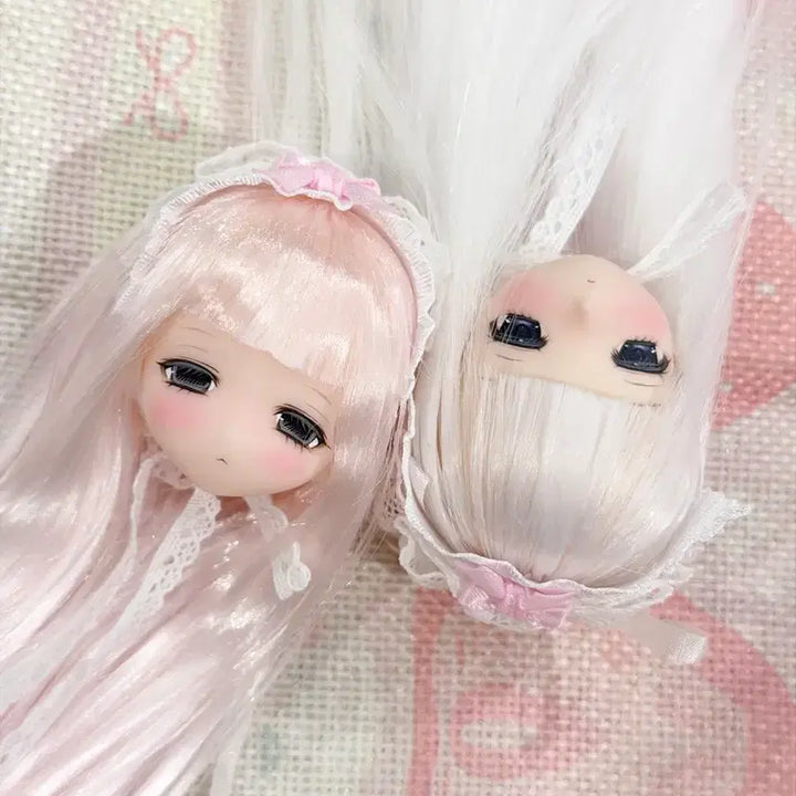 [BUNJANG] Repainted Obitsu Head with Rooted Hair / 식모+리페인팅 육일 헤드