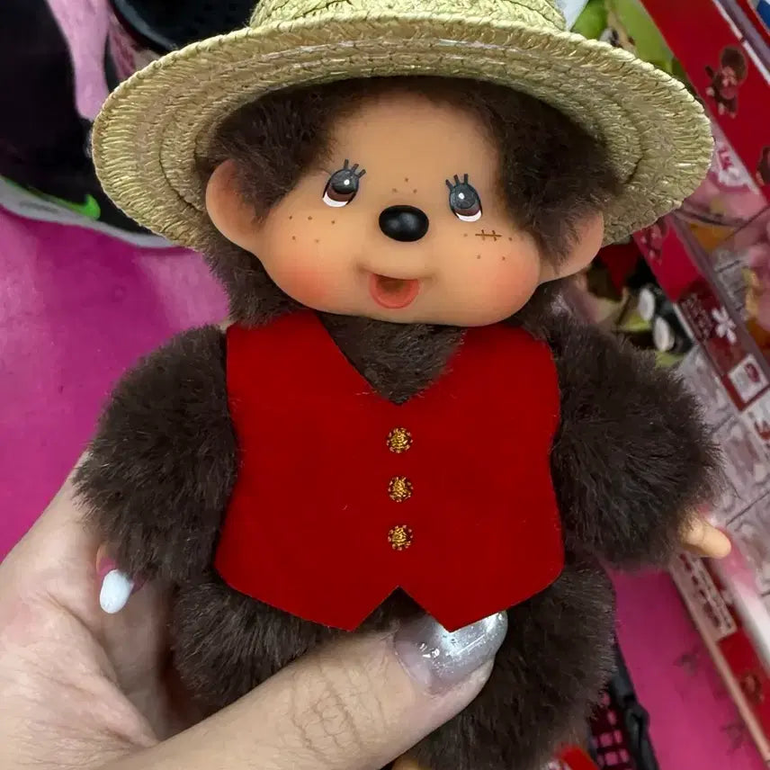 [BUNJANG] Monchhichi One Piece Collaboration Monkey D. Luffy / 몬치치 넷플릭스 원피스 콜라보 루피
