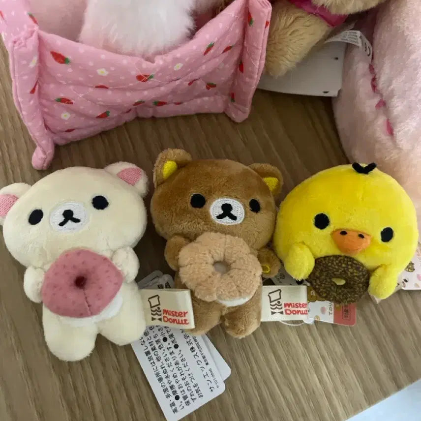 [BUNJANG] Mister Donut Rilakkuma Tenori Doll Bundle Set / 미스터도넛 리락 테노리 인형(일괄)