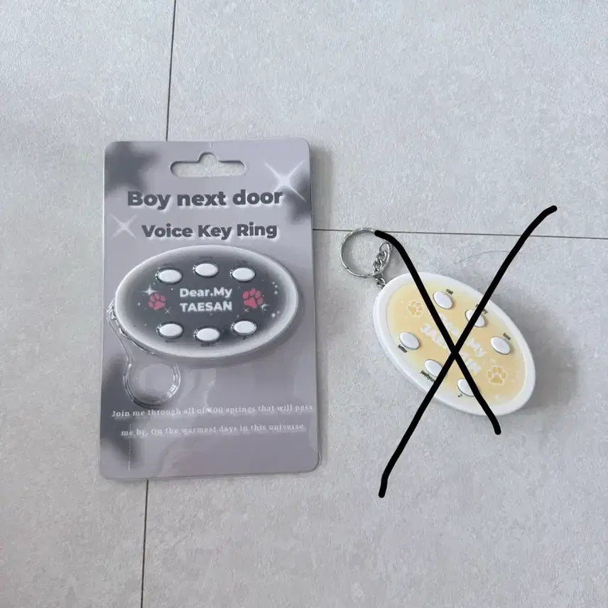 [BUNJANG] BOYNEXTDOOR Leehan Voice Keychain / 보이넥스트도어 태산 음성 키링