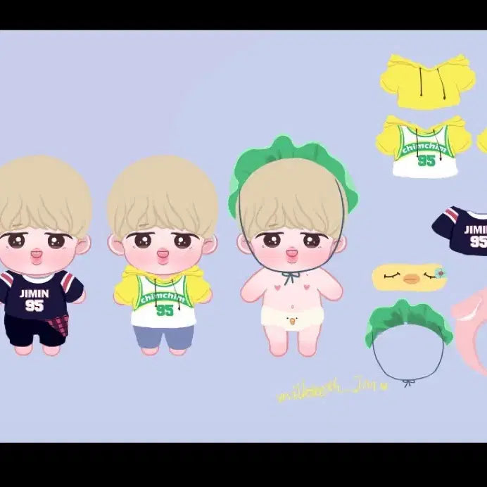 [BUNJANG] BTS Jimin Milk Tea Jimin Doll / 방탄소년단 BTS 지민 솜인형 밀크티스민1